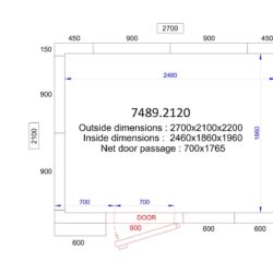 Mrazící box CS 2700x2100x2200 - 120 MM