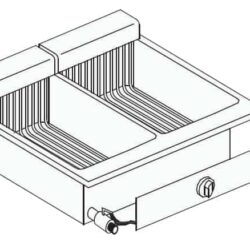 Vestavná elektrická fritéza CSEL 2X10L