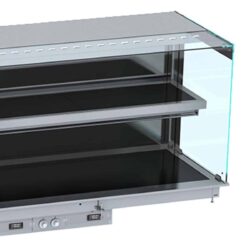 Vestavná teplá vitrína CS Keramic nástěnná  3/1 černá