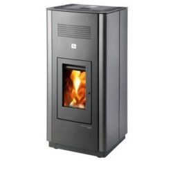 Kamna na pelety TOLEDO IV 32, antracit/šedá vč. WLAN