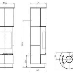 Krbová kamna DELIA - keramik serpentino