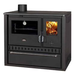 Sporák na tuhá paliva PRITY GT FS S DR, černá, levá