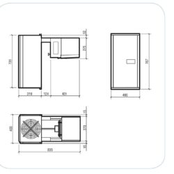 Monobloková nástěnná mrazící jednotka CS