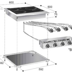 Vestavný vařič CS CERAMIX 4 zóny