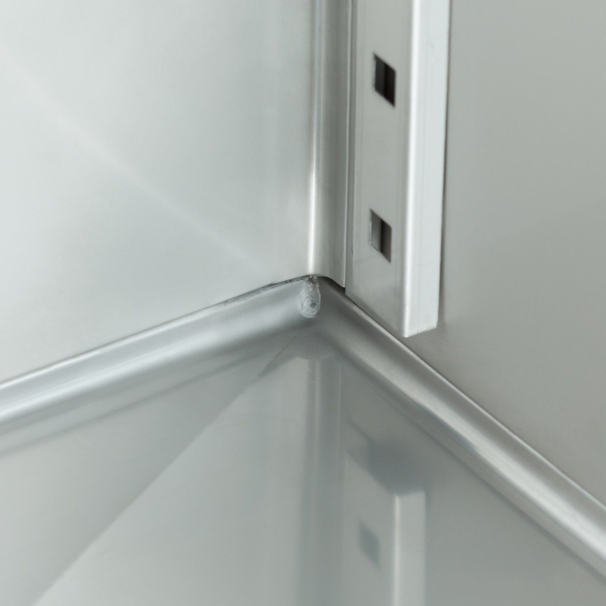 Chladnička - 800 l - 6 nastaviteľných políc - na kolieskach - nerezová oceľ – Obrázok 18