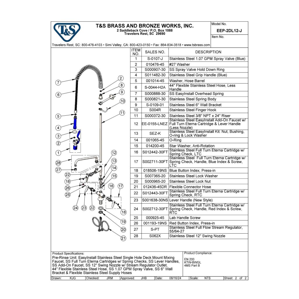 ALBA Tlaková nerezová sprcha Eversteel s napúšťacím ramenom (spotreba 4 l/min, montáž do stola) – Obrázok 7