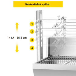Gril BBQ na dřevěné uhlí do 60kg