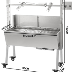Gril BBQ na dřevěné uhlí do 60kg