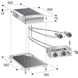 Vestavný vařič CS CERAMIX 2 zóny