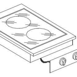 Vestavný vařič CS CERAMIX 2 zóny