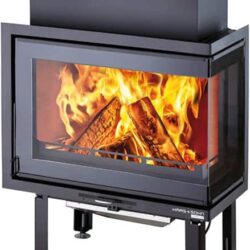 SKARA, rohová krbová vložka premium, pravá