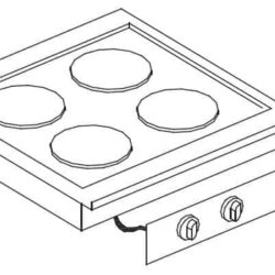 Vestavný elektrický vařič CSEL 4