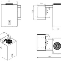 Chladící nástěnná jednotka CS 7489A  13,1-18 M3