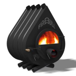 Teplovzdušná kamna Firebull S8 ,15kW/300m3 Prosklená