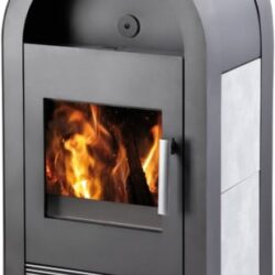 Krbová kamna s výměníkem NIVALA šedá