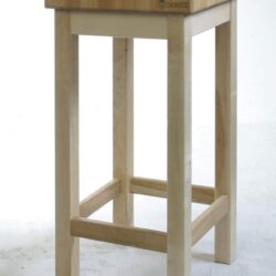 Dřevěný řeznický špalek s dřevěnou základnou, HENDI, 40x40x15cm