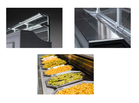 Obslužná vitrína Orleans 100cm Teplá +60 ° C – Obrázok 6