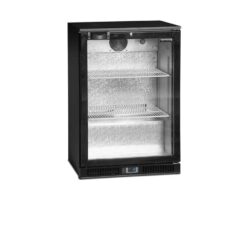 Minibar prosklené křídlové dveře, černá TEFCOLD DB 126 H