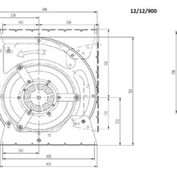 Ventilátro v boxu CS 7225A 12/12/900