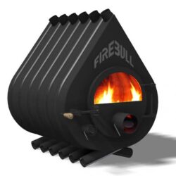 Teplovzdušná kamna Firebull S12 ,25kW/500m3 Prosklená