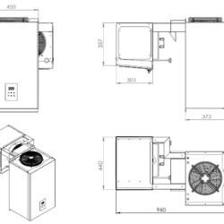 Chladící nástěnná jednotka CS 7489A  6,6-9 M3