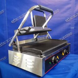 Dvojitý zapékací kontaktní gastro gril 3600W  vroubkovaný