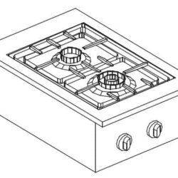 Plynový vařič  CS2 BU. 9 kW
