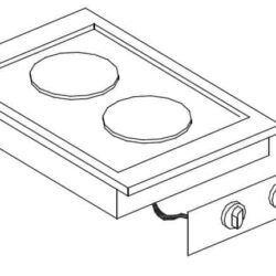 Vestavný elektrický vařič CSEL 2