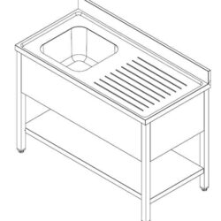 Dřezový stůl CS600 7452 1200 levý
