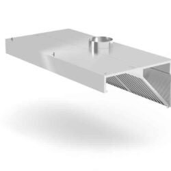 Nástěnná digestoř, HENDI, šikmá s osvětlením100x70