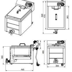 El. Fritéza CS 7518A 1X8L 3KW