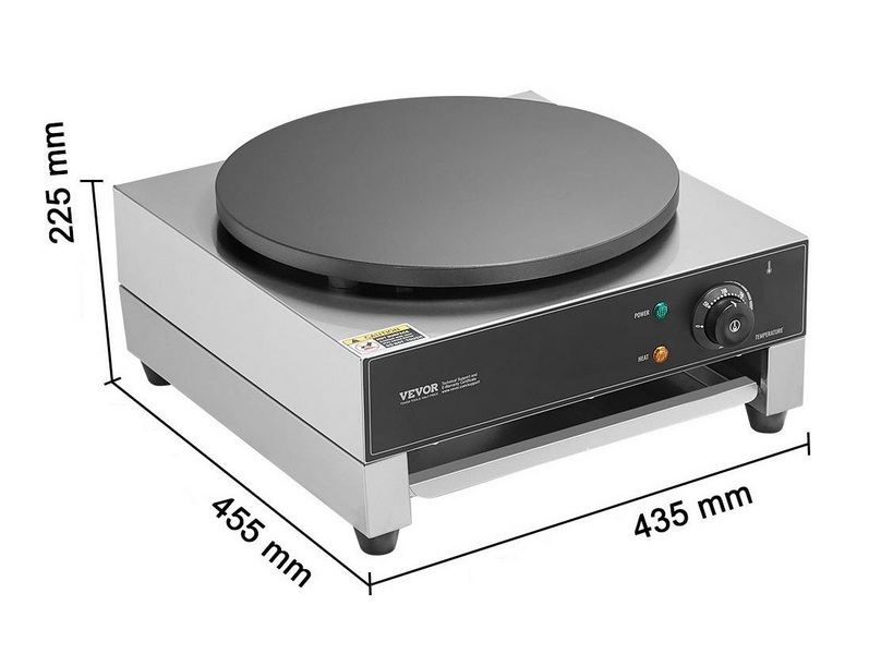 Gastro palacinkovač 40 cm, 1700W – Obrázok 8