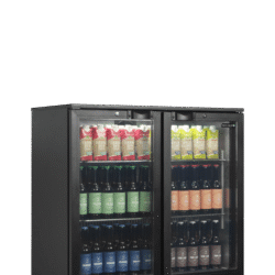 Minibar prosklené křídlové dveře BA21H