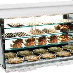 Vestavná neutrální vitrína CS 155L otevřená přední