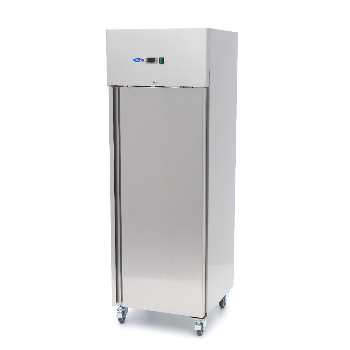 Chladnička 400 l - 3 nastaviteľných políc - nerezová oceľ - na kolieskach – Obrázok 5