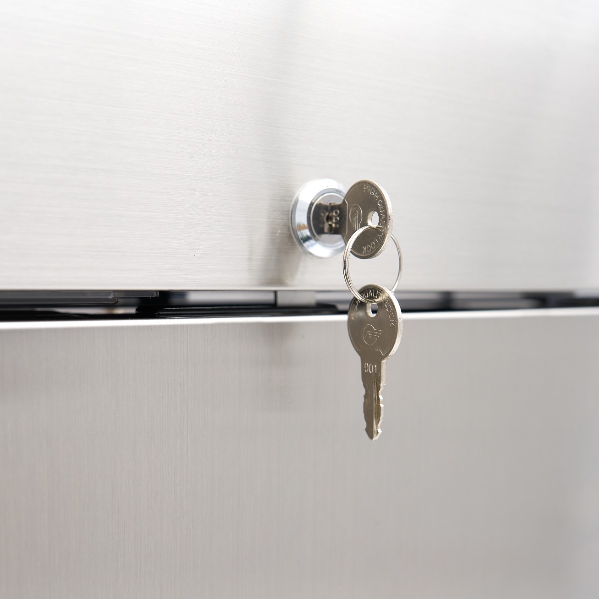 Chladnička 400 l - 3 nastaviteľných políc - nerezová oceľ - na kolieskach – Obrázok 9