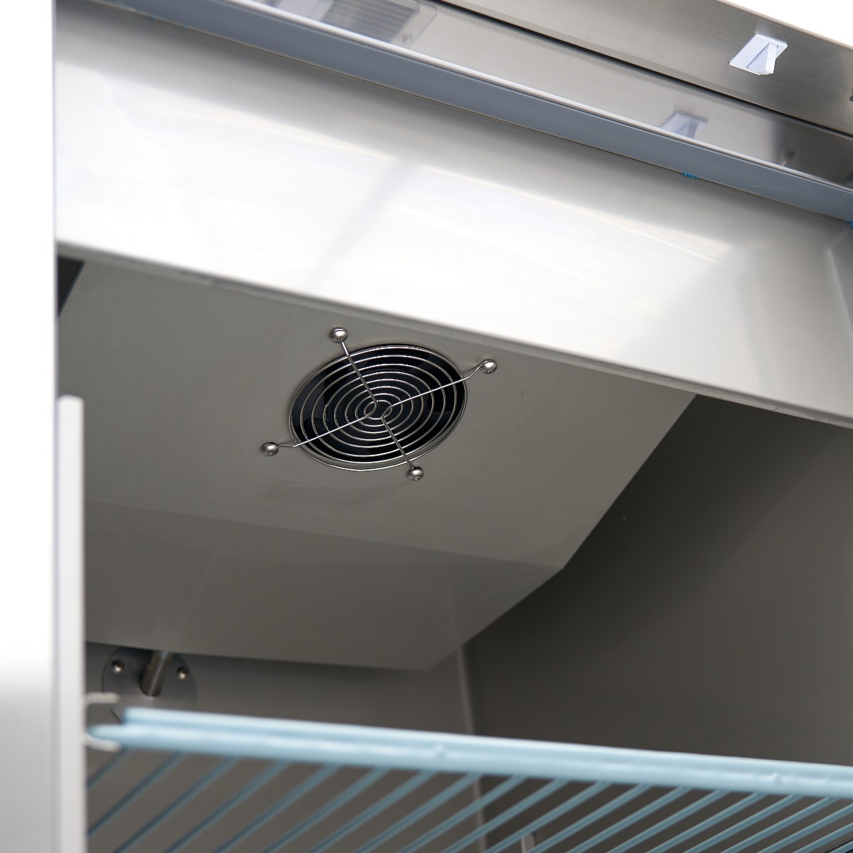 Chladnička 400 l - 3 nastaviteľných políc - nerezová oceľ - na kolieskach – Obrázok 10