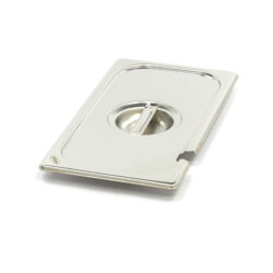 Gastronádoba s víkem 1/3 GN - s prohlubní - nerezová ocel