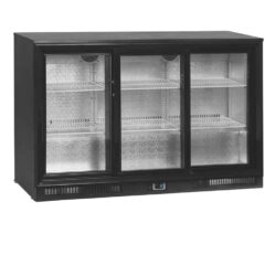 Minibar prosklené posuvné dveře, černá TEFCOLD DB 301 S-3