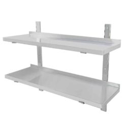 Nástěnná nerezová police 120 cm