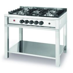 Plynový sporák - 5 hořáků s podstavou, HENDI, Kitchen Line, 14,3kW
