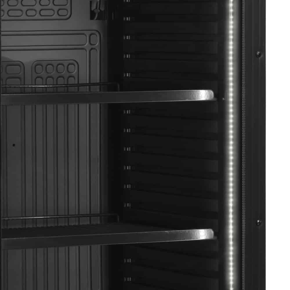 Chladiaca skriňa presklené dvere TEFCOLD CEV 425 BLACK – Obrázok 8