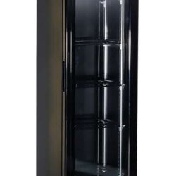 Chladnička CS 7455A 1385 úzká černá prosklená