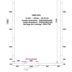 Mrazící box CS 3x5,4m 30,7m3 PRO LINE
