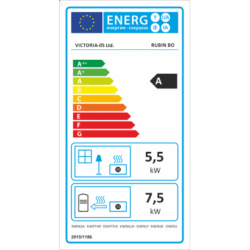 Krbová kamna s výměníkem VICTORIA Rubin BO, slonová kost