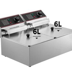 Elektrická fritéza 12L 5000W s dvojitým košem