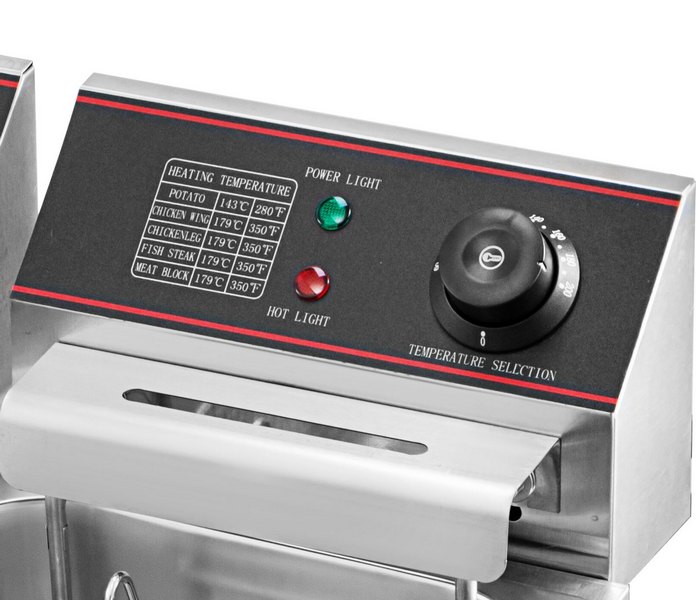 Elektrická fritéza 12L 5000W s dvojitým košem