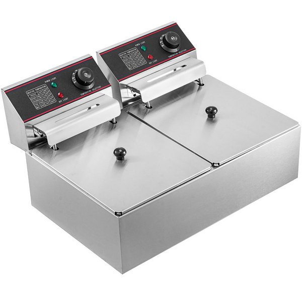 Elektrická fritéza 12L 5000W s dvojitým košem