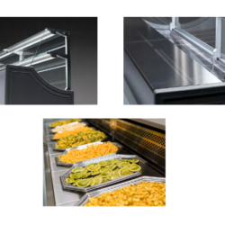 Obslužná chladící vitrína Orleans 100cm úložný prostor