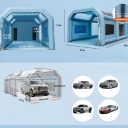 Nafukovací mobilní lakovna , stříkací stan 8 x 4,5 x 3,3 m